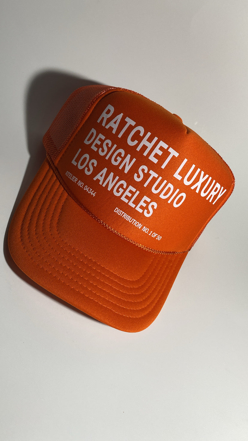 Design Studio Trucker Hat- Orange