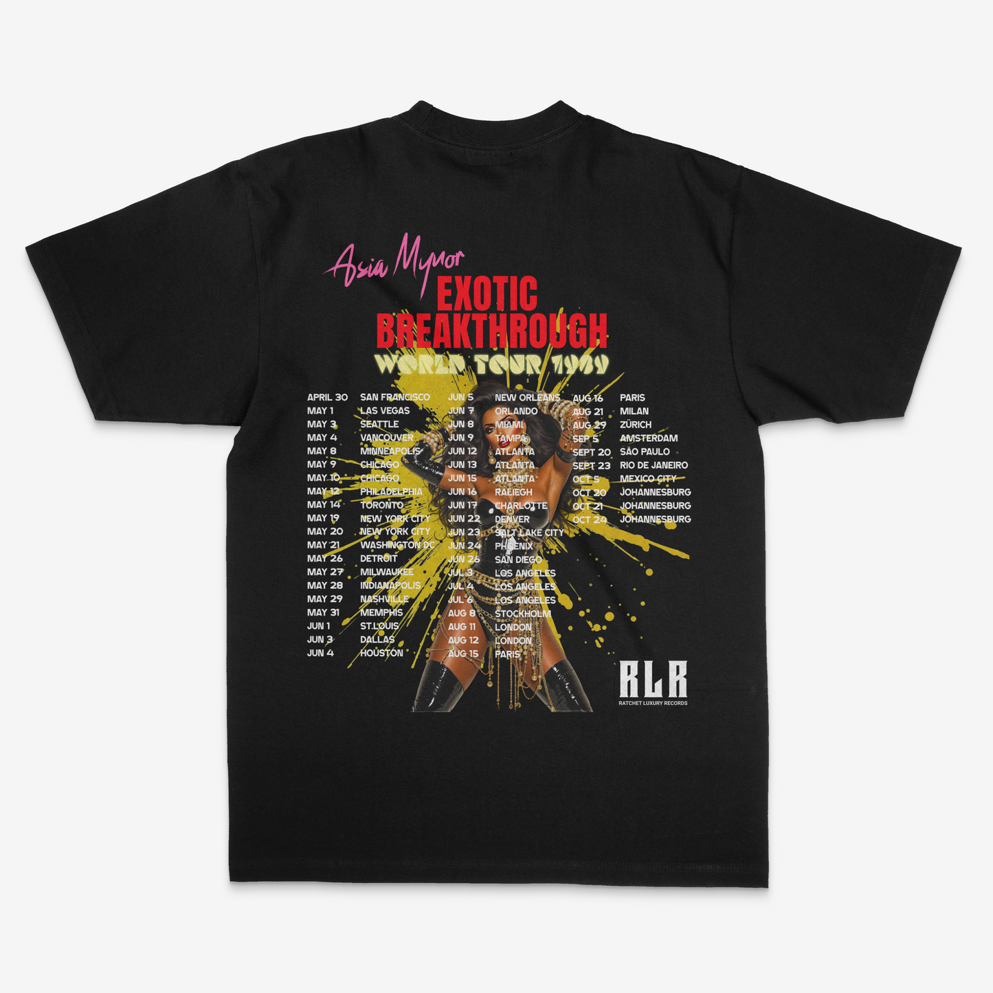 Exotic Breakthrough World Tour T-shirt