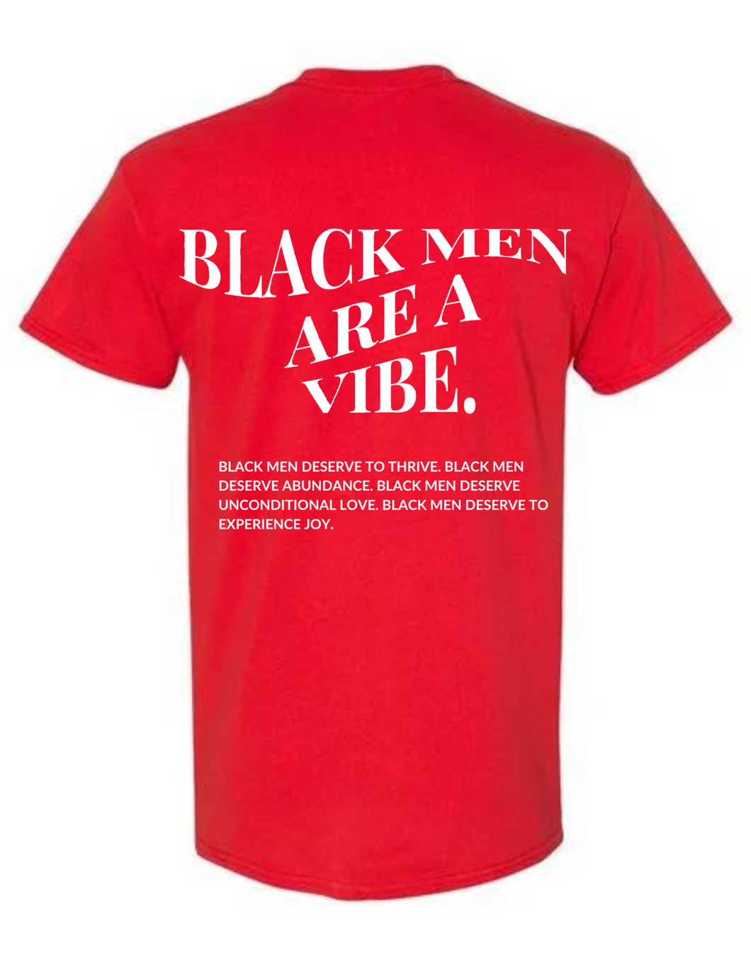 BLACK MEN ARE A VIBE TEE - RED