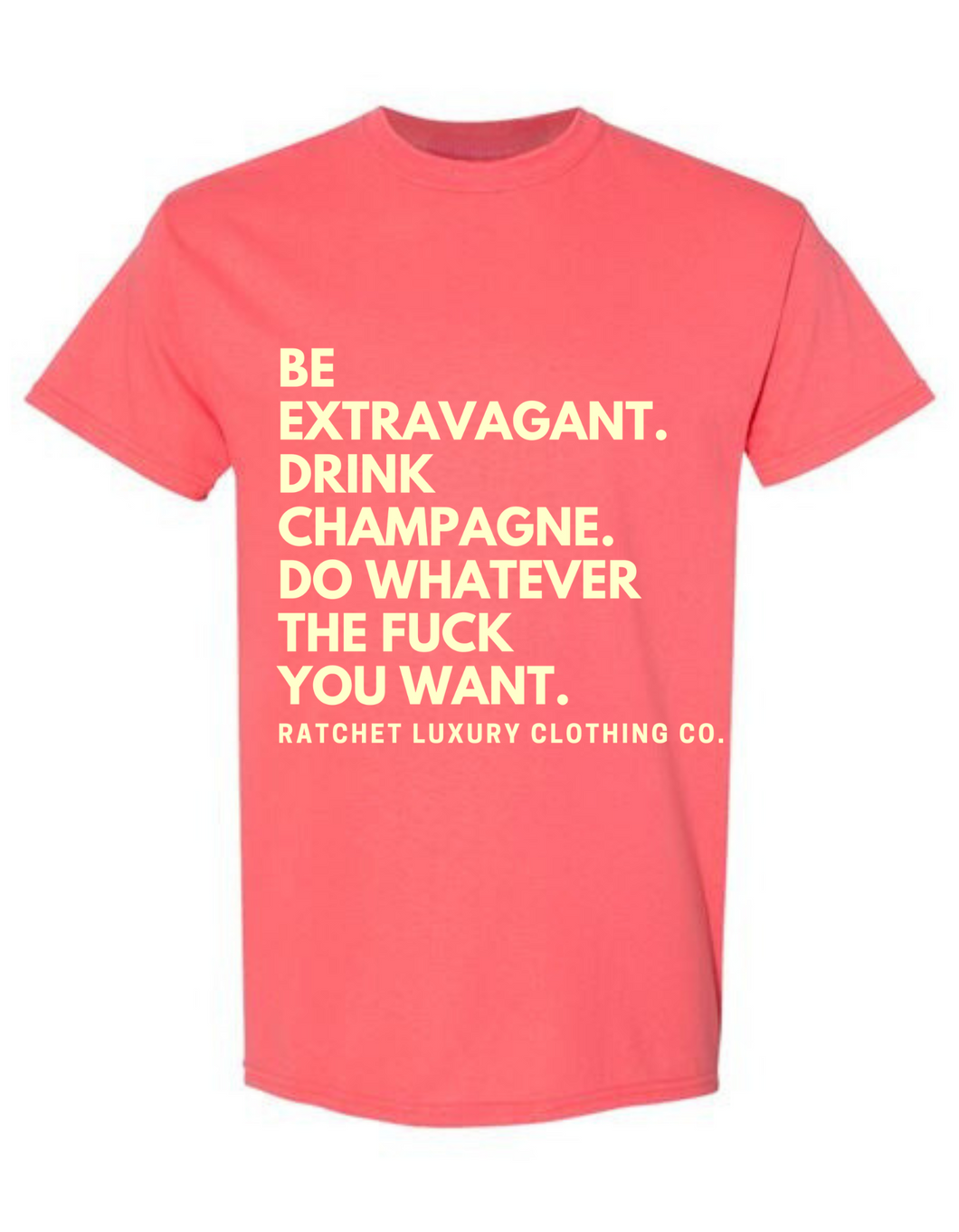THE MANTRA TEE - CORAL