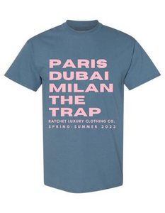 CULTURED TEE - INDIGO